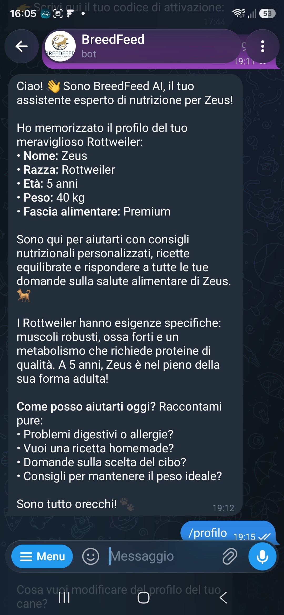 BreedFeed - Guida Alimentare per Cani + Bot AI