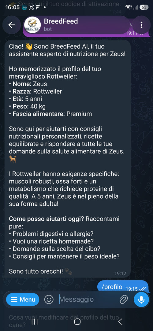 BreedFeed - Guida Alimentare per Cani + Bot AI